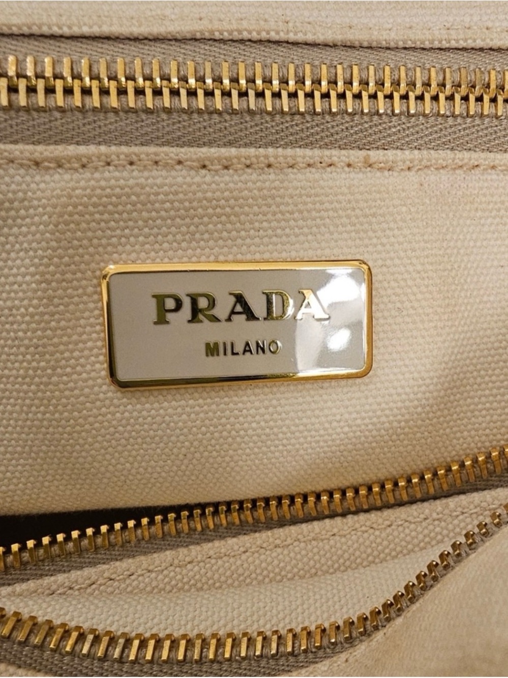 Prada Stampata Canapa Canvas Tote - Picture 12 of 13